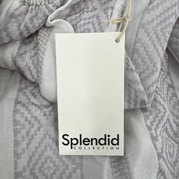 Splendid White/Purple Striped Midi Skirt | New With Tags - Picture 4 of 10